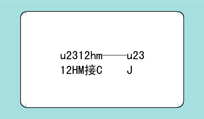 u2312hm——u2312HM接口DP
