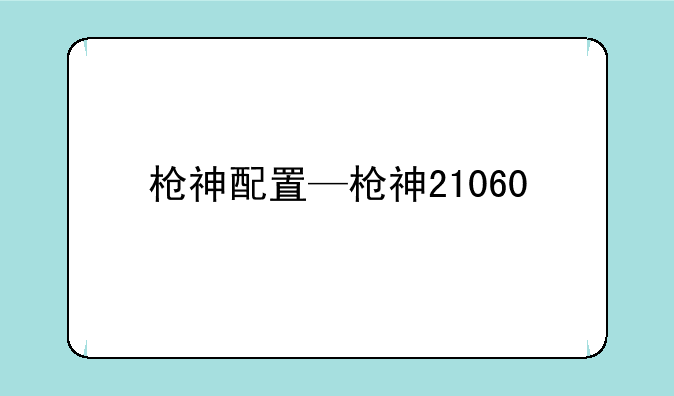 枪神配置—枪神21060
